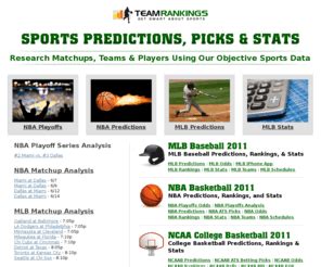 dratings|TeamRankings.com: Sports Predictions, Rankings & Stats.